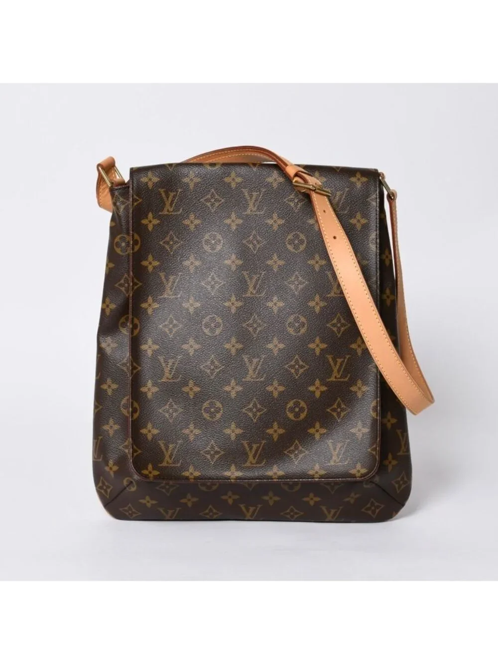 Louis Vuitton Monogram Musette Salsa Shoulder Bag Brown Vachetta Leather